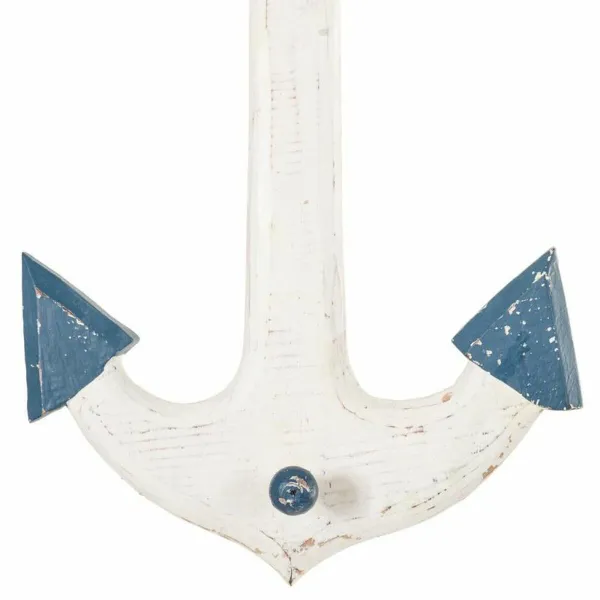 Hanging decoration Alexandra House Living White 6 x 40 x 30 cm Anchor