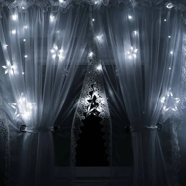 Christmas Led garland stars Springos CL4009 92 kpl.