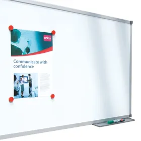 Magnetinė lenta Nobo Basic 90 x 60 cm Balta Sidabras Aliuminis Plienas