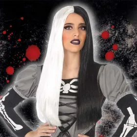 Halloweeni parukas Must Valge