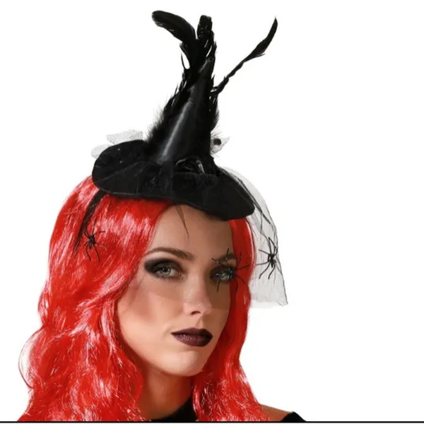 Бриллиантовый Шляпа Ведьма Halloween Перья