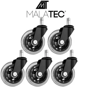 Toimistotuolin pyörät - 5 kpl Malatec 22077