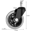 Toimistotuolin pyörät - 5 kpl Malatec 22077