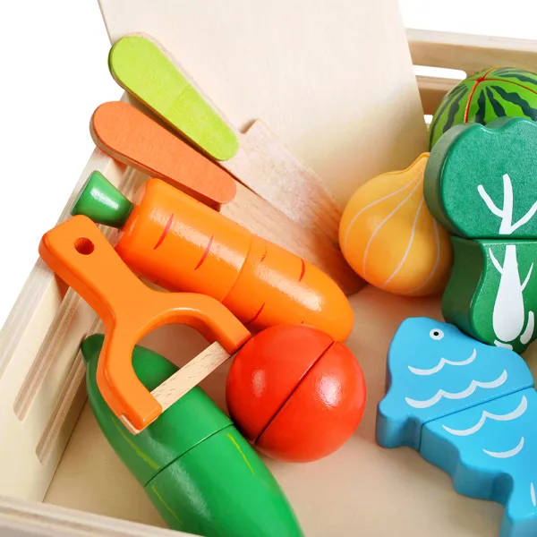 Разделочная доска для овощей деревянная 21942