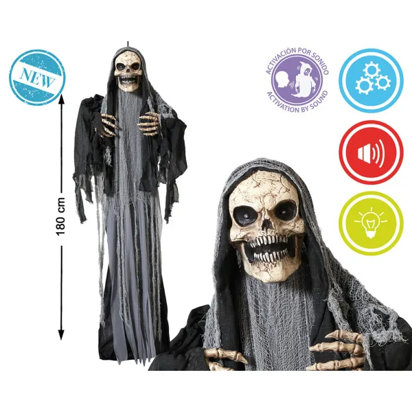 Halloween-koristeet Luuranko Valkoinen