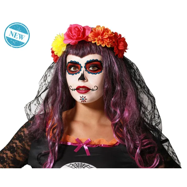 Halloween-koristeet Hiuspanta Gėlės