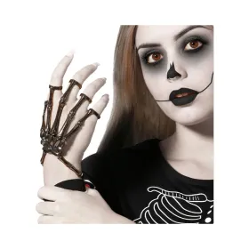 Halloween-koristeet Hopeinen Luuranko