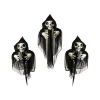 Halloween-koristeet Luuranko 130 x 10 x 60 cm (3 Kappaletta) (3 osaa)