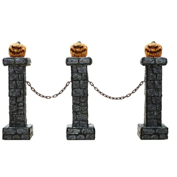 Halloween Decorations 200 x 175 x 46 cm Orange (3 Pieces) (3 Units)