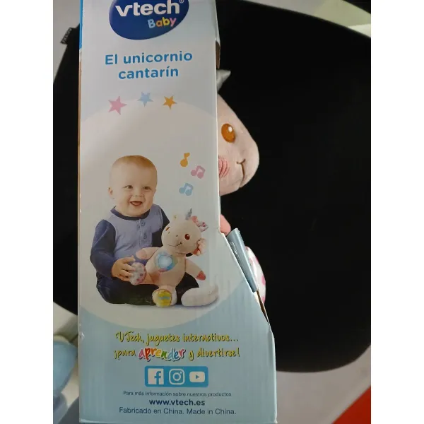 Pliušinis žaislas, leidžiantis garsus Unicorn Vtech (ES) (20 x 28 x 12 cm)
