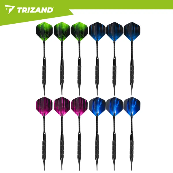 Darts set 12pcs + accessories Trizand 21629