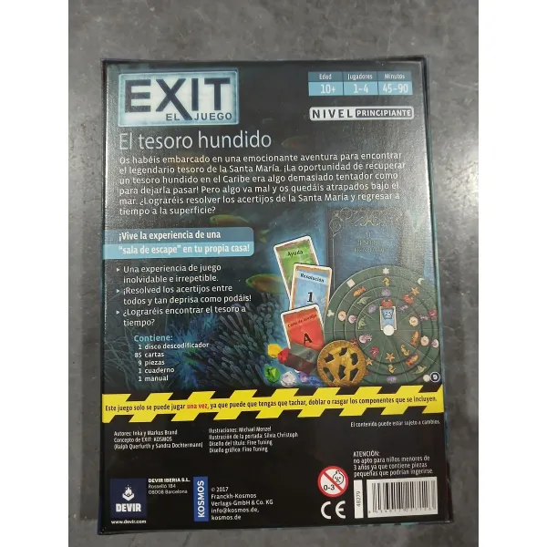 Lautapeli Exit El Tesoro Hundido Devir (ES)