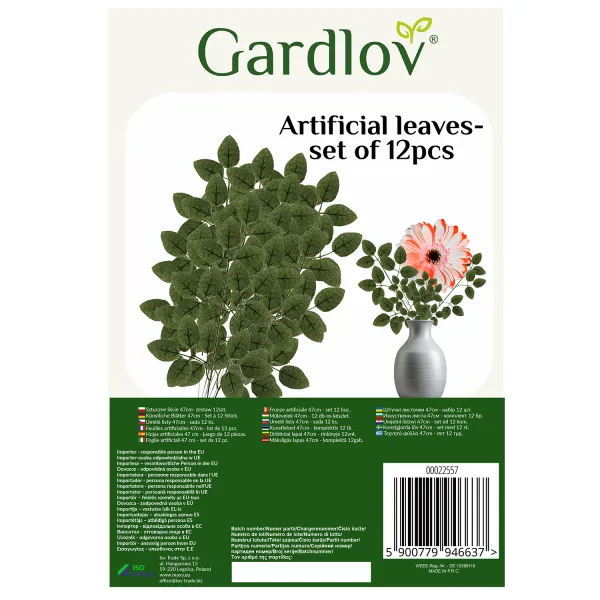 Kunstlehed 47cm - 12 tk komplekt Gardlov 22557