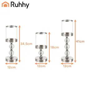 Candlestick-lantern set of 3 Ruhhy 22314
