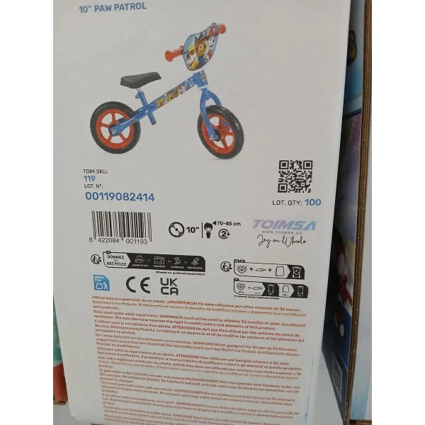 Vaikiškas dviratis The Paw Patrol   10"