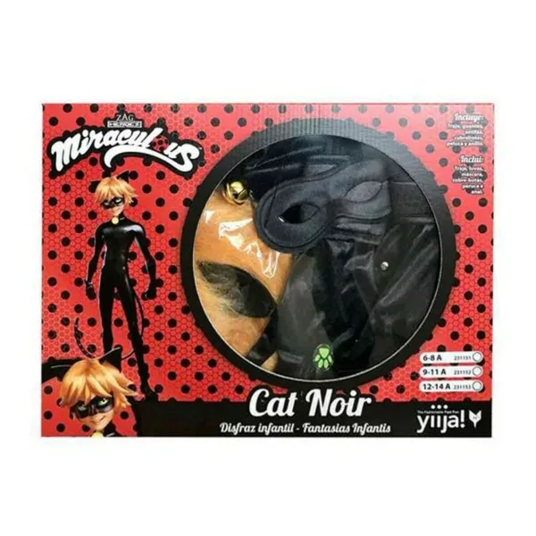 Svečana odjeća za djecu Cat Noir My Other Me Melns
