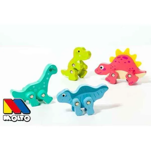 Set of Dinosaurs Moltó 21295 4 Pieces