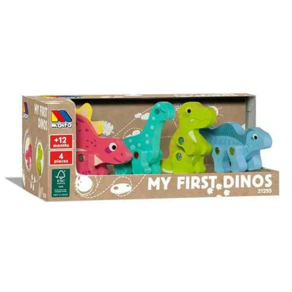 Set of Dinosaurs Moltó 21295 4 Pieces