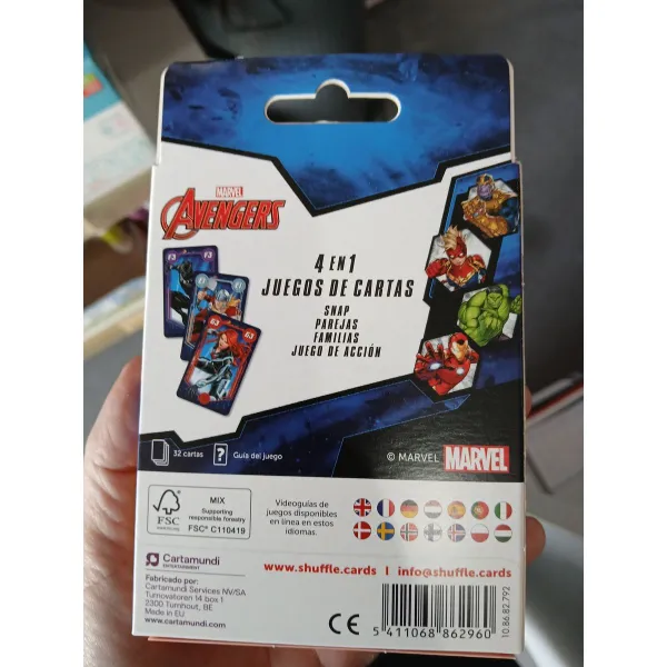 Korttipelit Fournier Avengers