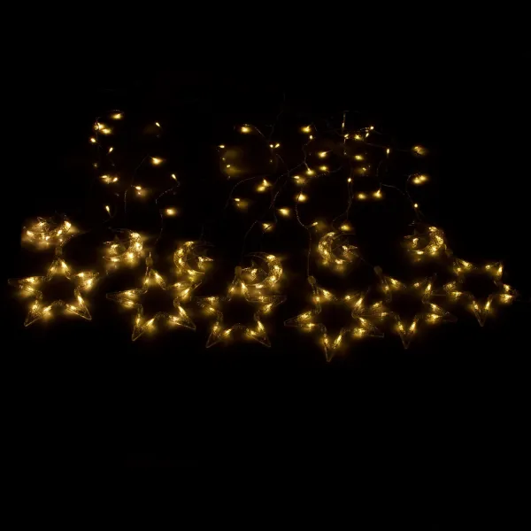 Christmas light curtain Springos CL4013, 138 light diodes.