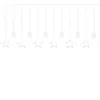 Christmas light curtain Springos CL4013, 138 light diodes.