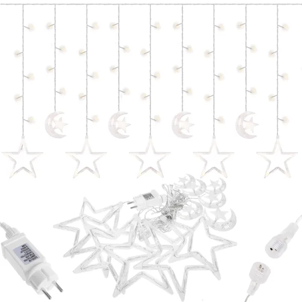 Christmas light curtain Springos CL4013, 138 light diodes.