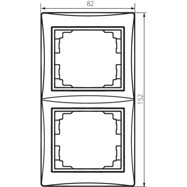 Ramka podwójna pionowa DOMO
