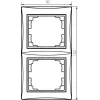 Ramka podwójna pionowa DOMO