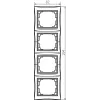 4 Gang Frame Vertical - with wing DOMO