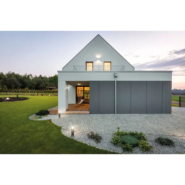 Garden light fitting with replaceable light source PRESO