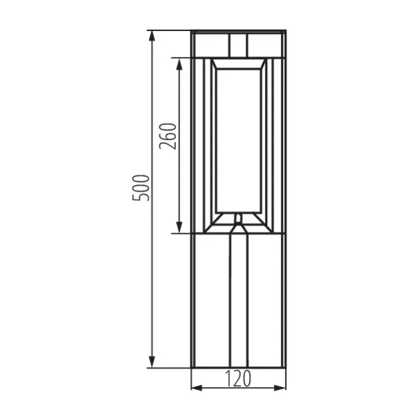Garden light fitting with replaceable light source PEVO