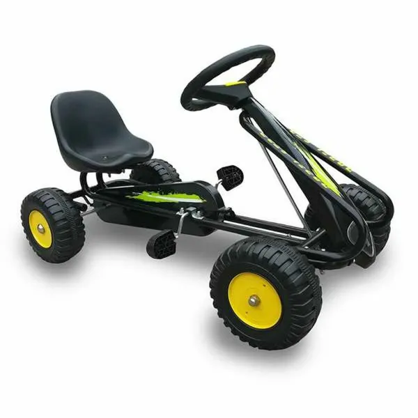 Pedāļu auto Go Kart Black