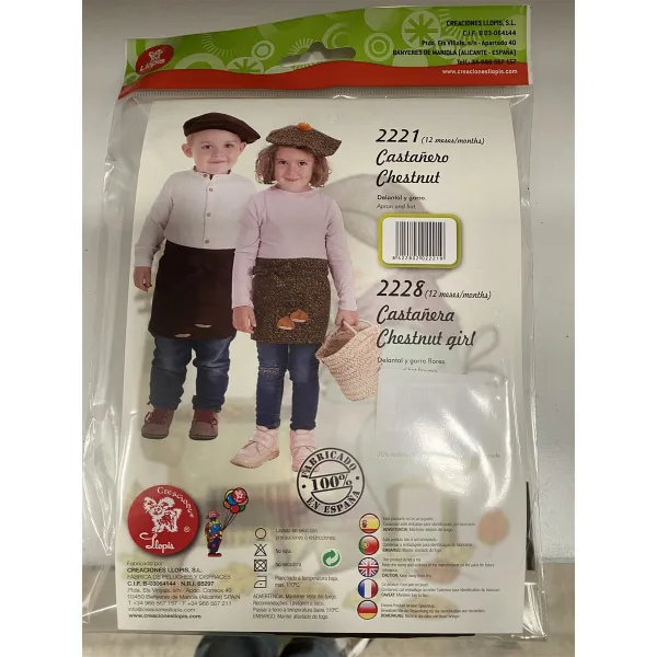 Costume for Babies Castañero 0-12 Months
