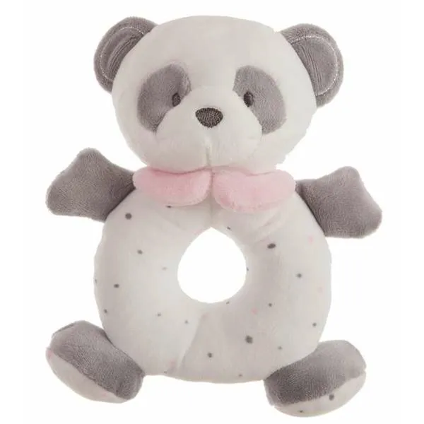 Mīkstā Skanošā Mantiņa Panda Rozā 20 cm