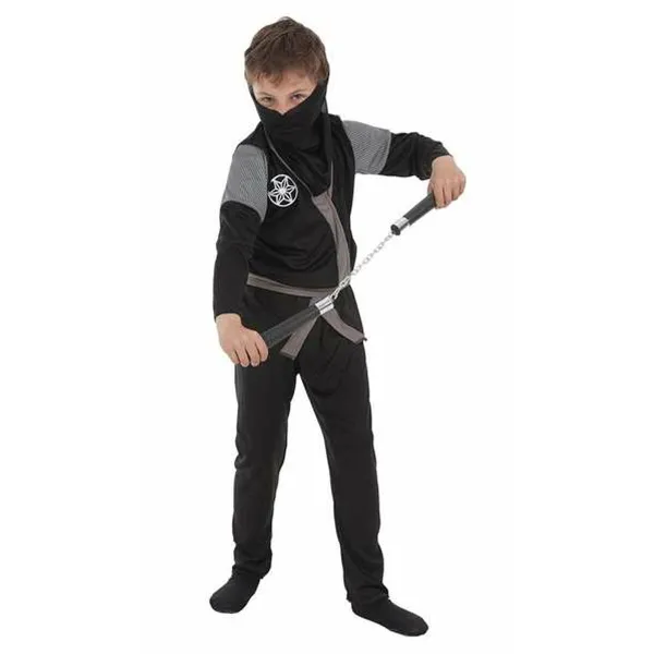 Lasten asut Ninja 3-6 vuotta Musta (4 Kappaletta)