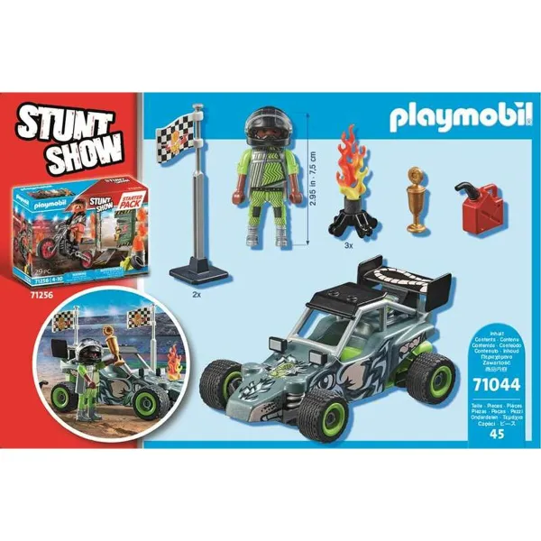 Playset Playmobil Stuntshow Racer 45 Daudzums