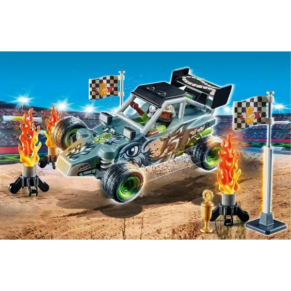 Playset Playmobil Stuntshow Racer 45 Kappaletta