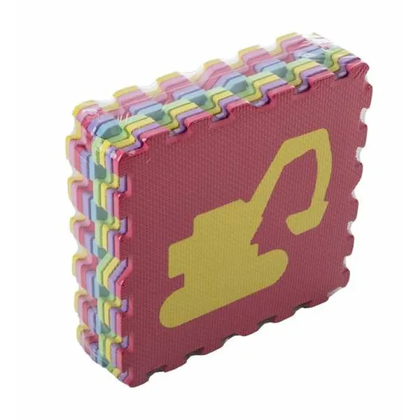 Коврик-паззл полиэстер 30 x 30 x 1 cm транспорт 9 Предметы