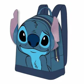 Skolas soma Stitch Zils 22 x 25 x 11 cm