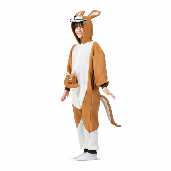 Costume for Children My Other Me Brown Kangaroo 3 Pieces