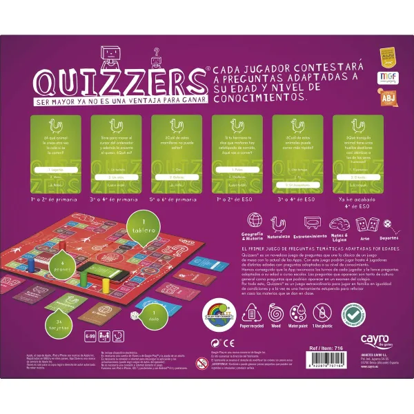 Stalo žaidimas Cayro Quizzers