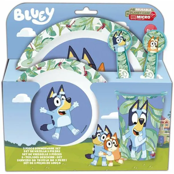 Детский набор посуды Bluey Пластик Детский 5 Предметы