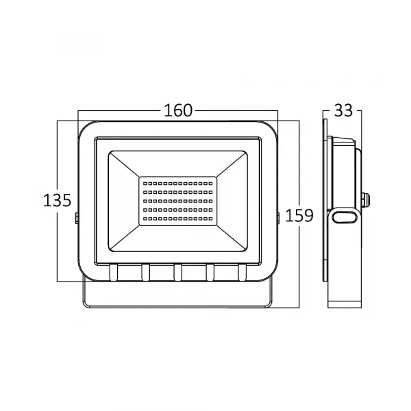 BRY-FLOOD-SD-30W-GRY-3000K-IP65-LED FLOODLIGHT