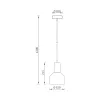 BRY-P001R-1H-1xE27-BLC-PENDANT LIGHT