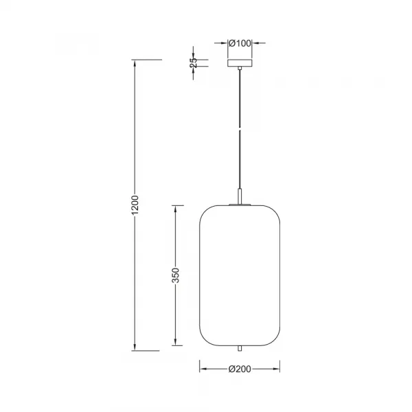 BRY-S011R-1H-1xE27-OPL-BLC-PENDANT LIGHT
