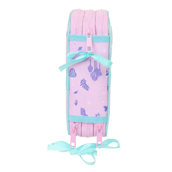 Тройной пенал Frozen Cool days Фиолетовый Небесный синий 12,5 x 19,5 x 5,5 cm 36 Предметы