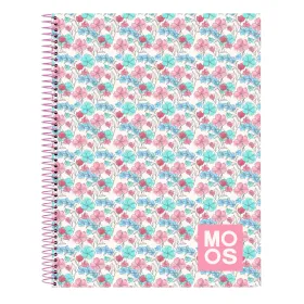 Notebook Moos Flores Multicolour A4 120 Sheets