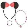 Necklace and Bracelets set Minnie Mouse Pink