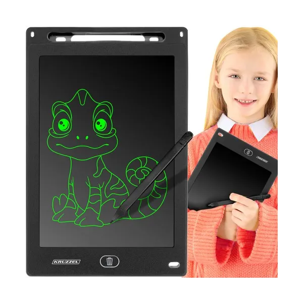 KRUZZEL 22456 12" black drawing tablet
