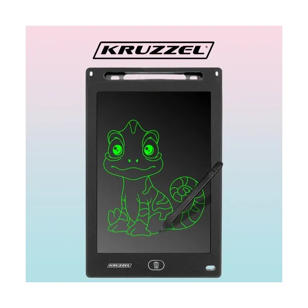 KRUZZEL 22456 12 colių juoda piešimo planšetė
